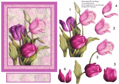 Tulips in the Pink Card & Decoupage Mothers Day