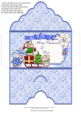 Christmas Money Wallet Envelope Night Before Christmas