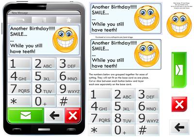 Mobile Phone Smile While You Still Have Teeth Quick Card
