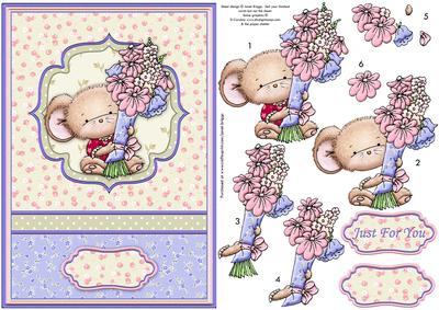Message from Mouse Card Topper & Decoupage