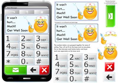 Mobile Phone It Won't Hurt Much Get Well Soon