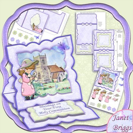 First Holy Communion Easel Card Kit & Decoupage