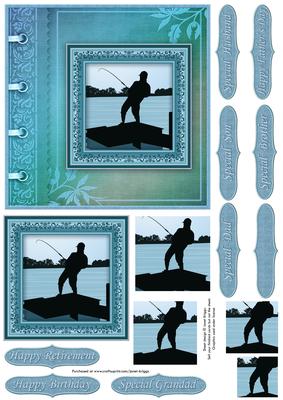 Fishing the Catch Quick Male Birthday Card