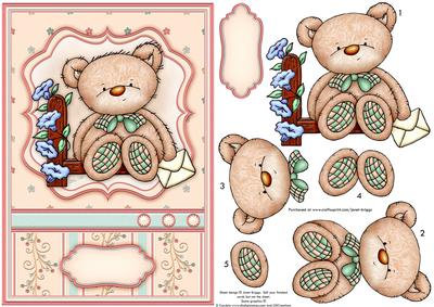 Special Note from Bear Card Topper & Decoupage
