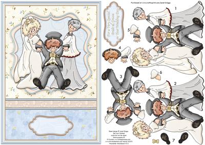 Wedding Day to the Altar Card Topper & Decoupage