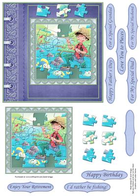 Fishing Frenzy Jigsaw Puzzle Quick Card