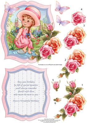 Quiet Moment Birthday Card Topper & Decoupage