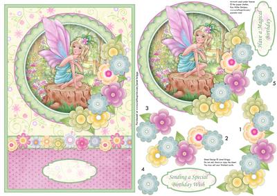 A Special Birthday Wish Card Topper & Decoupage