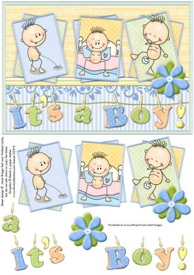 Rude Baby Boy Quick New Baby Boy Card