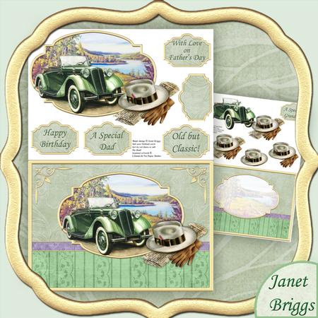 Vintage Country Gent 2 Sheet Decoupage Mini Kit