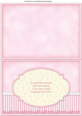 Cute Lullaby New Baby Girl Insert for Cup433578_68