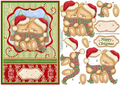 All Wrapped Up A5 Christmas Card Topper & Decoupage