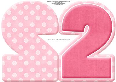 Age 2 Blank Pink Birthday Shape Card