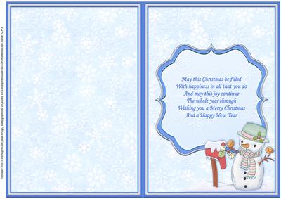 Carrot the Snowman Christmas Insert for Cup448859_68