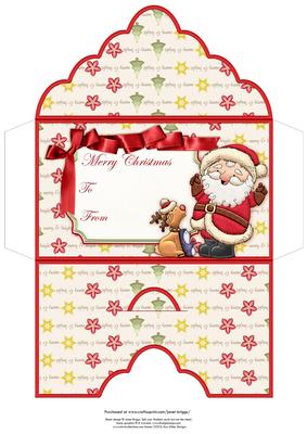 Santas Carols Christmas Money Wallet