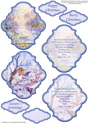 Christmas Birds Plaques and Verses