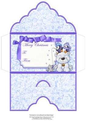 Polar Bear Fun Christmas Money Wallet