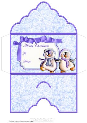 Dancing Penguins Christmas Money Wallet
