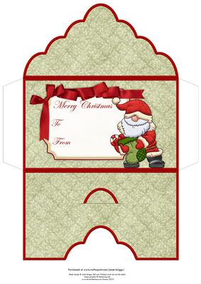 Christmas Money Wallet Santa & Stocking for Cup470212_68