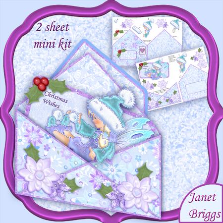 Christmas Fairy Envelope Peeper Card Mini Kit