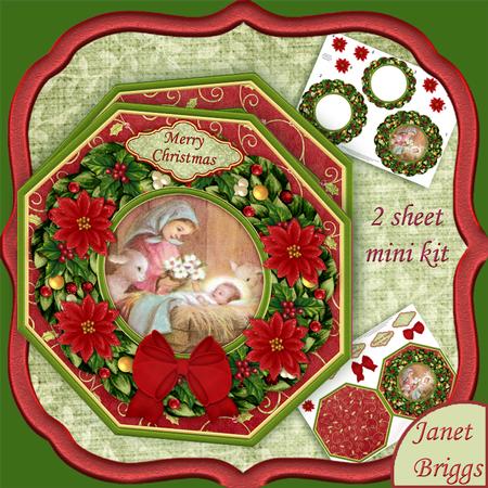 Christmas Wreath Builder Mary & Jesus Nativity Mini Kit