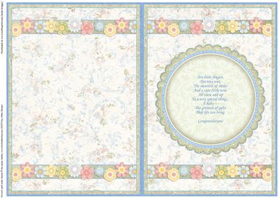 New Baby Boy Insert for Cup484981_68 Vintage Baby Boy