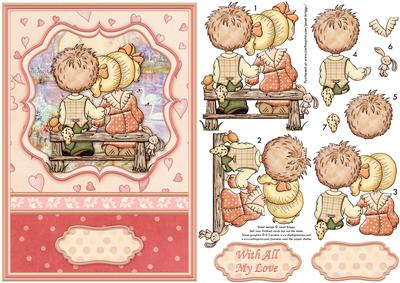 Tender Moments by the Lake Card Topper & Decoupage