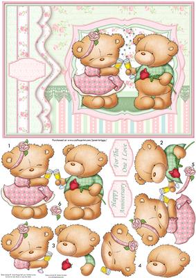 A Bit of Bubbly A5 Card Topper & Decoupage
