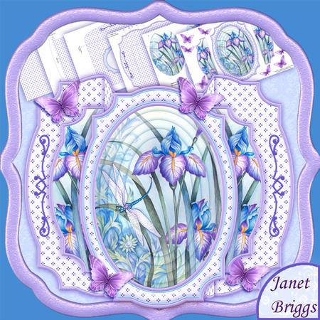 Iris Double Pop Out Card Kit with Pyramage
