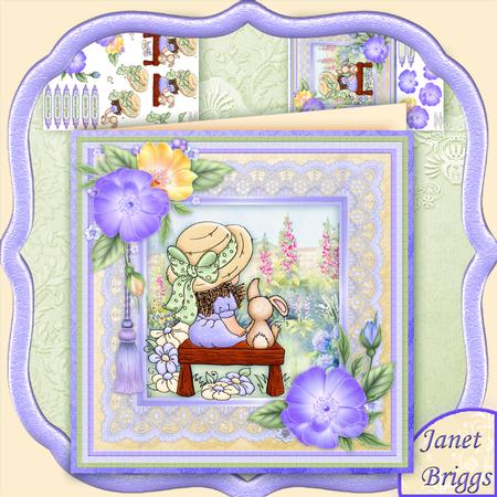 Cherished Moments in the Garden 8x8 Mini Kit with Decoupage