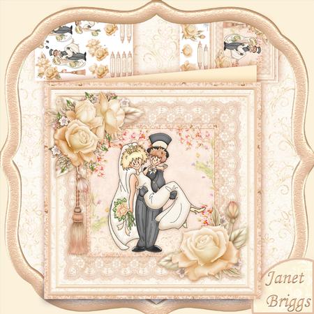 Wedding the Bride & Groom 8x8 Mini Kit & Decoupage