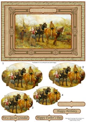 Farm Series Collecting Firewood Quick Card & Pyramage