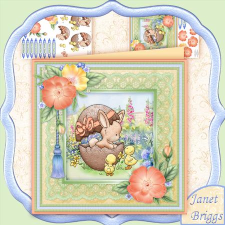 Are You the Easter Bunny 8x8 Mini Kit & Decoupage