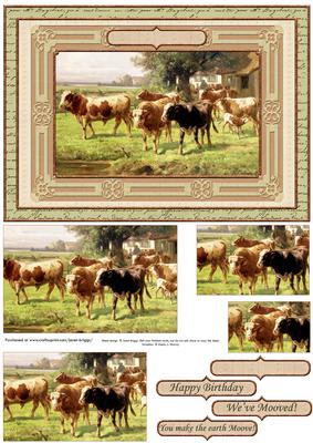 Weve Mooved or You Make the Earth Moove Quick Card