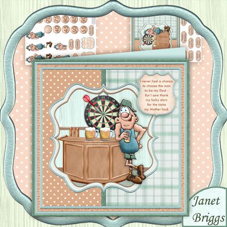 Down the Boozer 8x8 Mini & Decoupage for Men