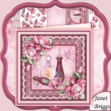 Perfume & Roses 8x8 Mini Kit & Decoupage