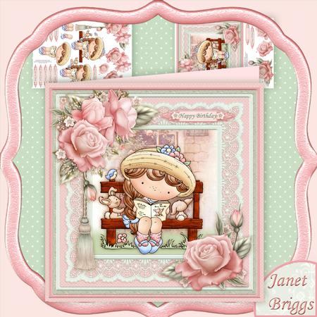 Izzy's Bunny Time 8x8 Mini Kit & Decoupage