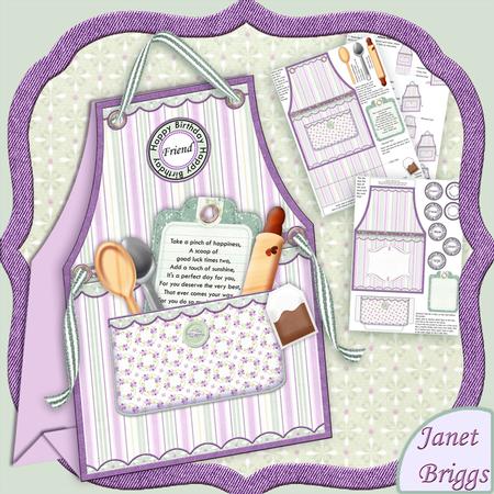 Kitchen Apron 3D Tent Card Mini Kit