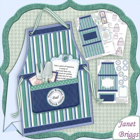 Gardening Apron for Men Tent Card Mini Kit