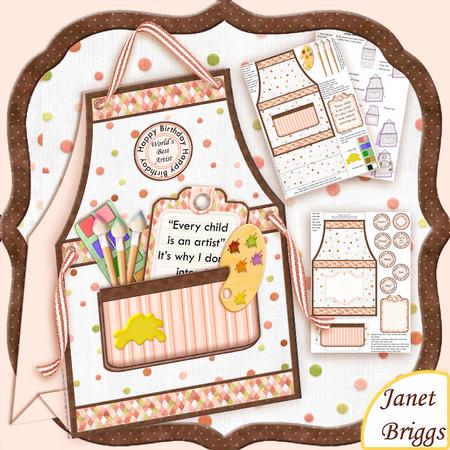 Artist Apron Tent Card Mini Kit