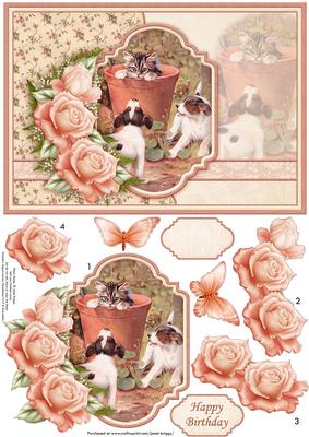 We Just Want to Be Friends Decoupage Sheet