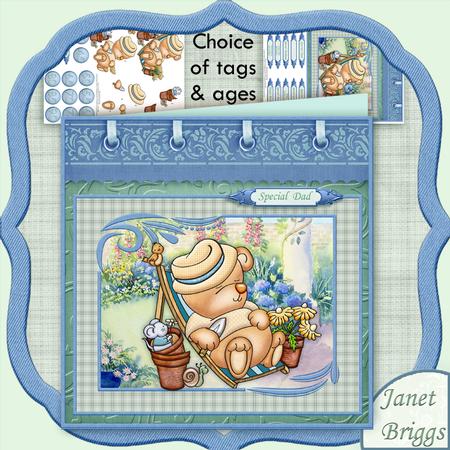 Busy in the Garden 8x8 Mini Kit & Decoupage