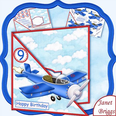 Aeroplane Diagonal Over the Edge Card Kit