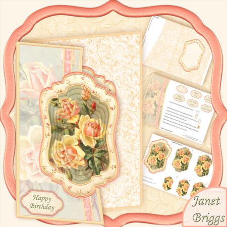 Yellow Roses Curved Over Side Mini Kit & Pyramage