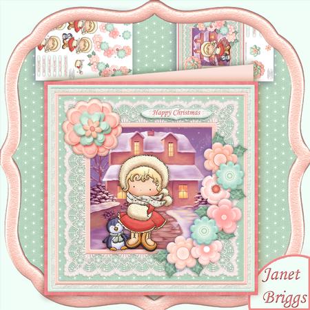 Christmas Maisy Muff 8x8 Mini Kit & Decoupage