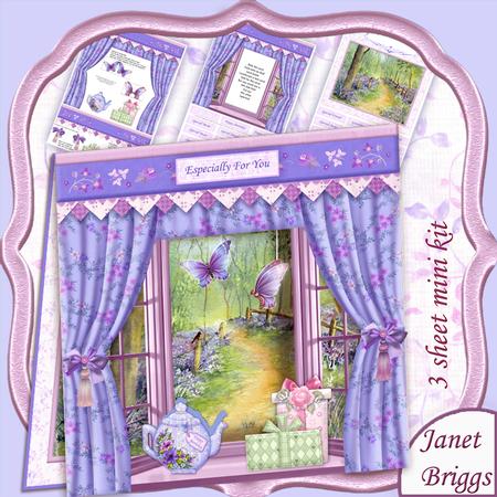 Bluebell Woods View Window Aperture 8x8 Mini Kit