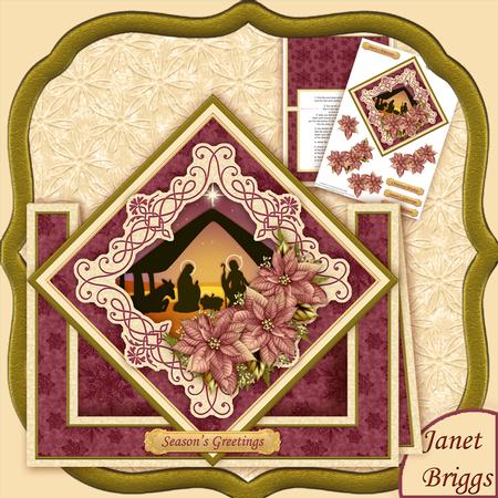 Nativity Diamond Front Mini Kit Decoupage