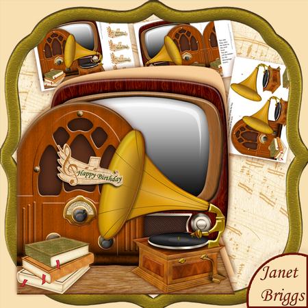 Days Gone by Entertainment Shaped Card Mini Kit