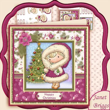 Snuggle Up Izzy Christmas 7x7 Mini Kit & Decoupage