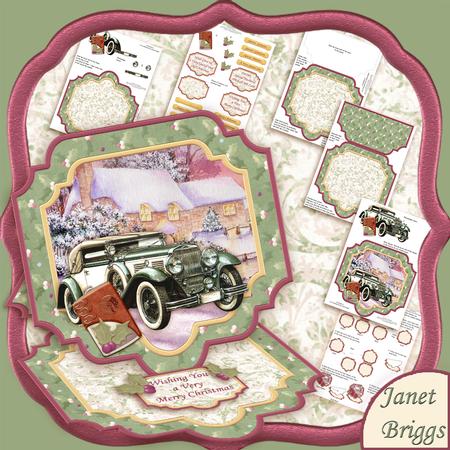 A Little Christmas Cheer Large Easel Card Kit 7.5"